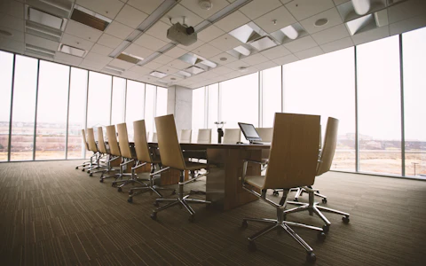 Conference room and board table